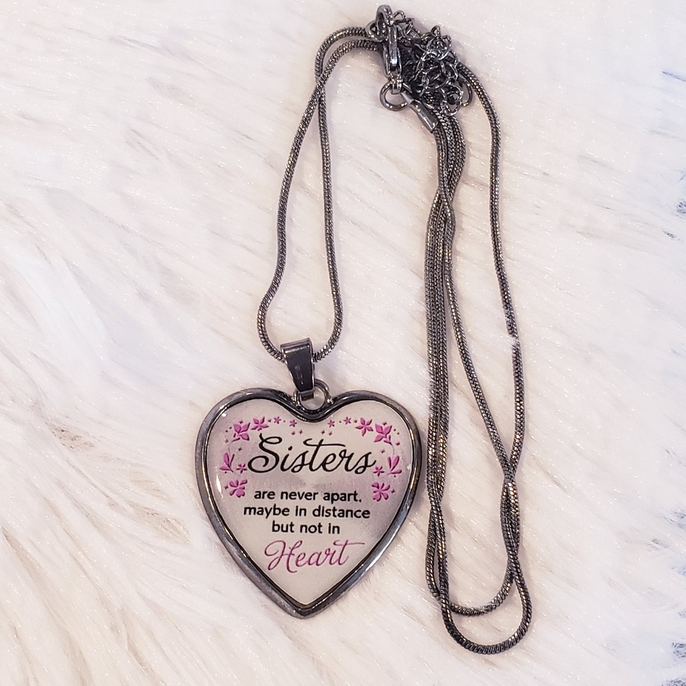 Sisters Heart Necklace - Picture 3 of 3